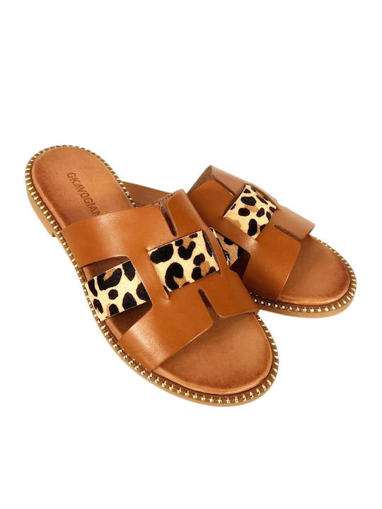 Sandale Casual Damă din Piele Tabac