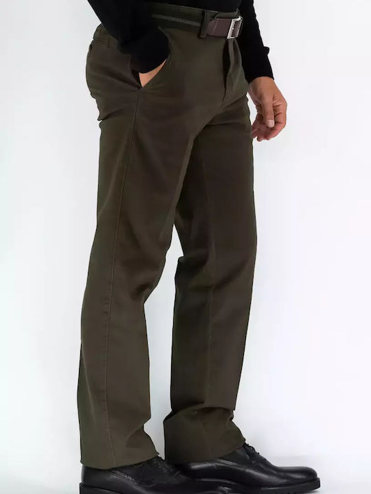 Trousers Chino in Regular Fit Green