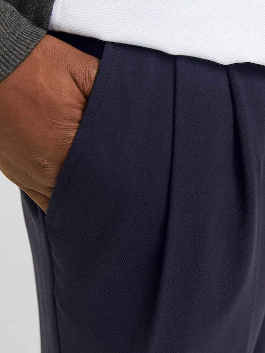 Pantaloni Elastic cu Croială Slim Night Sky Navy