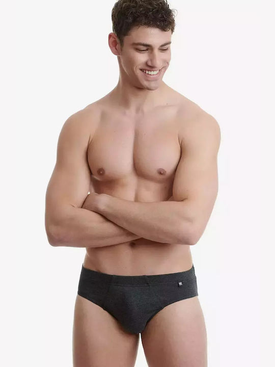 Ανδρικά Σλιπ Γκρι 2Pack