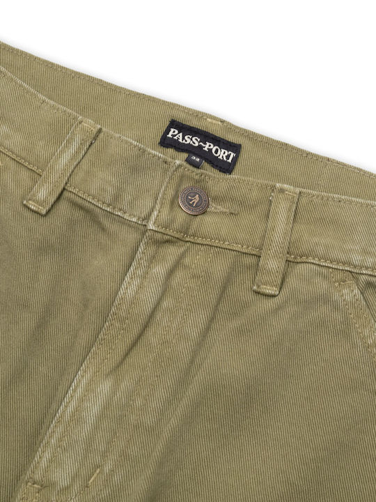 Men's Jeans Pants with Relaxed Straight Fit Olive
