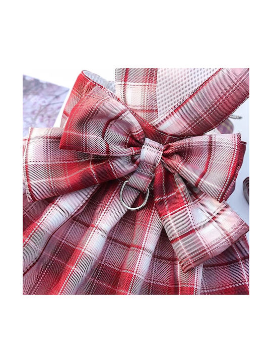Hundekleid mit Laufleine Lila L 45x33cm 4-5,5kg