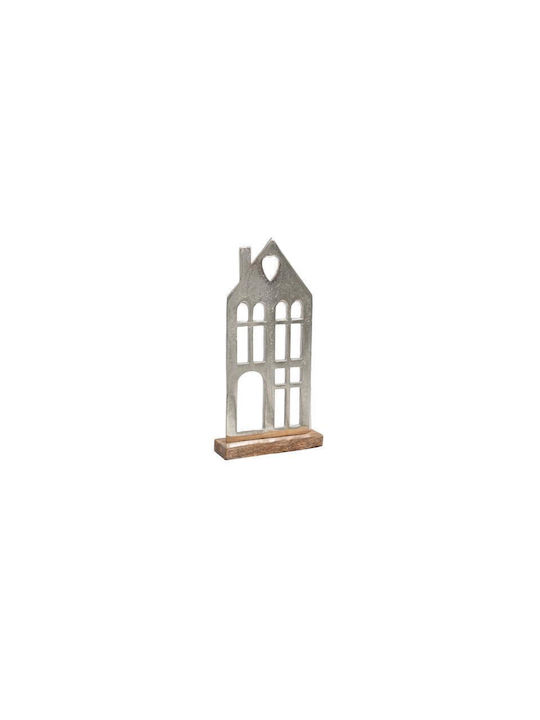 Decor Fylliana din Aluminiu pentru Casă 786 Bază din Lemn Culoare Argintie 18x5x35cm 946-124-013 Decor Fylliana din Aluminiu pentru Casă 786 Bază din Lemn Culoare Argintie 18x5x35cm 946-124-013