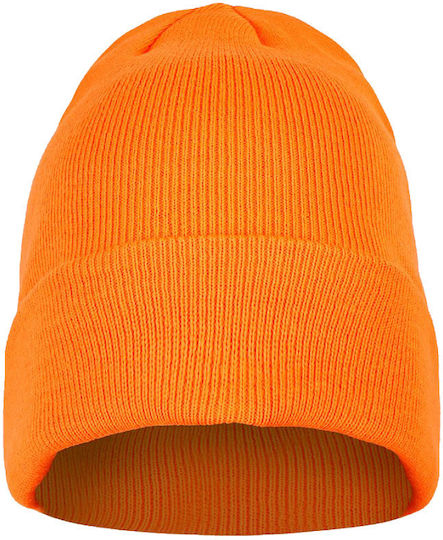 Everest Beanie Unisex Beanie Knitted in Orange color