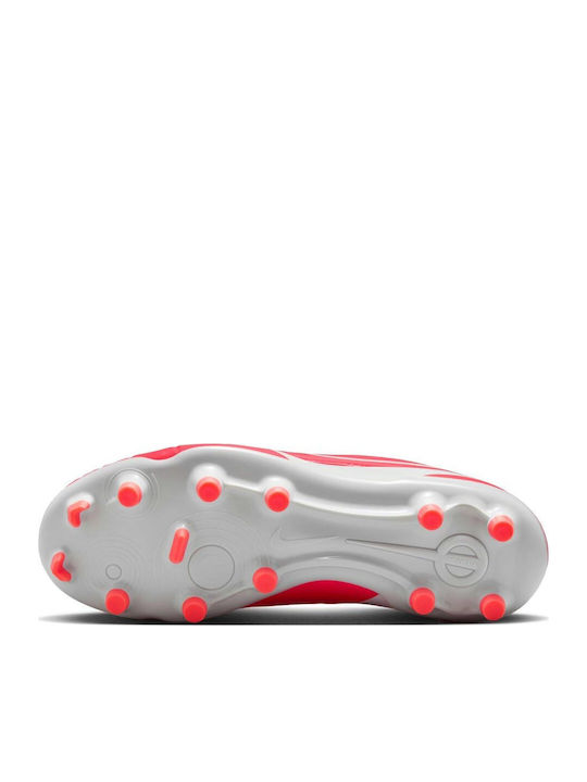 Tiempo Legend 10 Club FG/MG Kids Soccer Cleats Molded Red