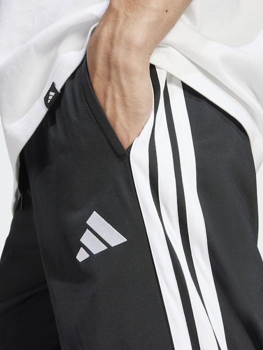 3-stripe Tricot Sweatpants Glossy without Elastic Black