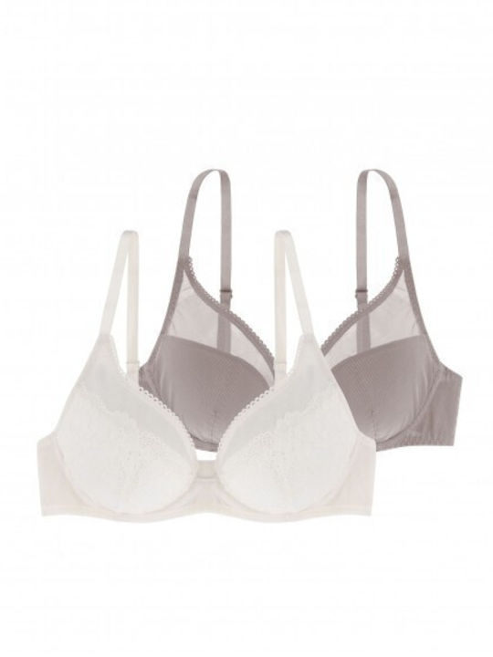 Dorina Clarise Bra with Light Padding Underwire Ivory/Beige