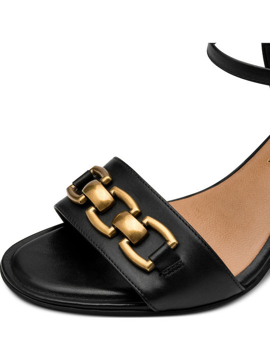 Leather Sandals Black