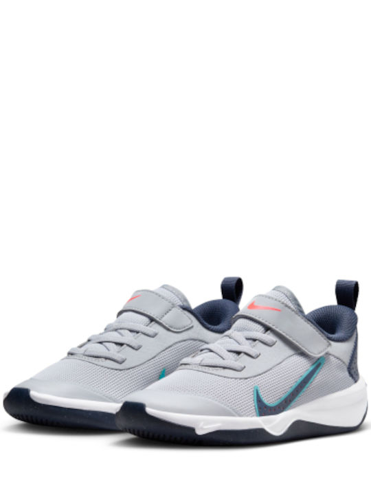 Omni Kids Sports Shoes Running with Hoop & Loop Closure Gray