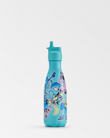 Chilly's Sticlă Pentru Copii Din Oțel Inoxidable Cu Pai 350ml
