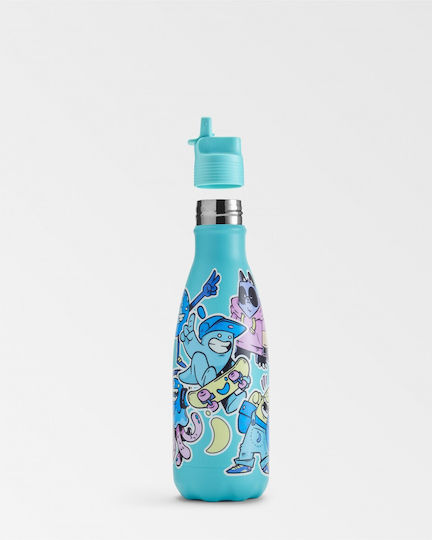 Chilly's Sticlă Pentru Copii Din Oțel Inoxidable Cu Pai 350ml