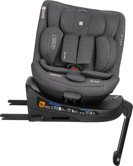 Kikka Boo i-Secure Baby Car Seat i-Size with Isofix Dark Grey