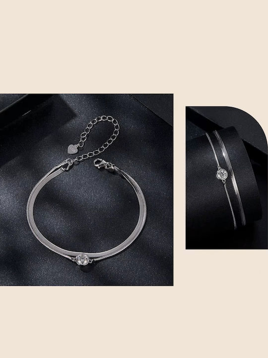 Bamoer Women's Bracelet Chain made of Silver Gold Plated