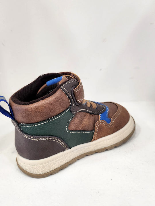 Safety Jogger Kids Boots with Hoop & Loop Closure Brown