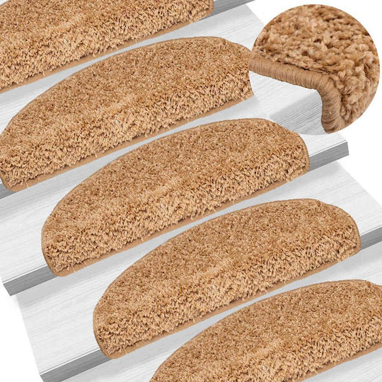 Treppenmatten 20 Stück Beige 65 x 21 x 4 cm