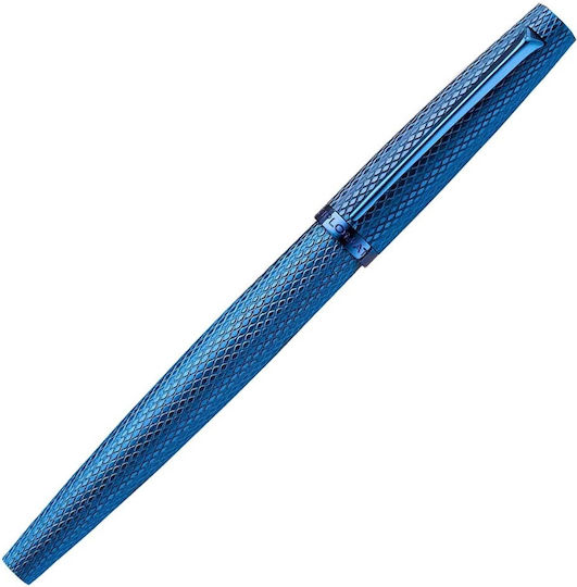 Diplomat Viper Blue Guilloche Fountain Pen