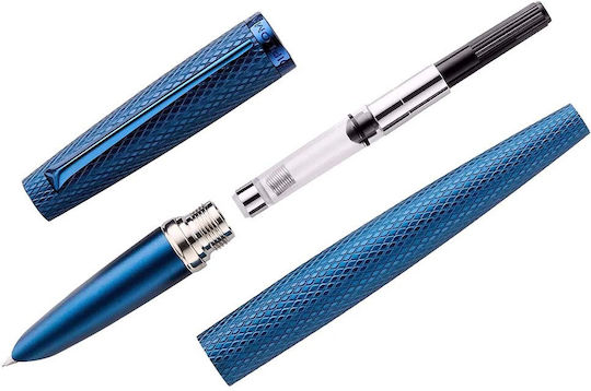 Diplomat Viper Blue Guilloche Fountain Pen
