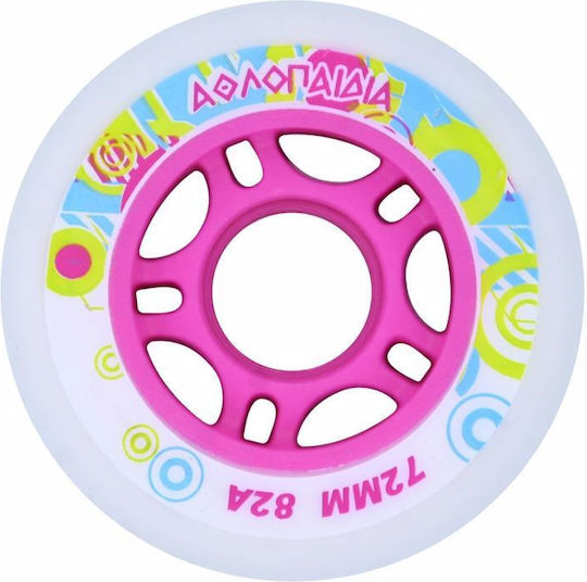 Athlopaidia Scooter 1084 002.1084/WHL/F Wheels 70mm White/Pink 4pcs