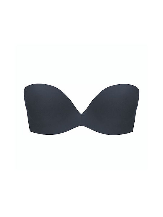 Luna Plunge Plunge Bra with Light Padding Underwire Black