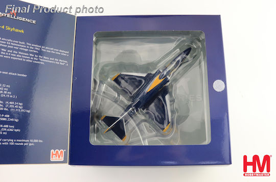 Ready-Made Metal Model of Military Airplane Scale 1/72 Douglas A-4F "Blue Angels" No.1 Airplane US Navy 1979 Season