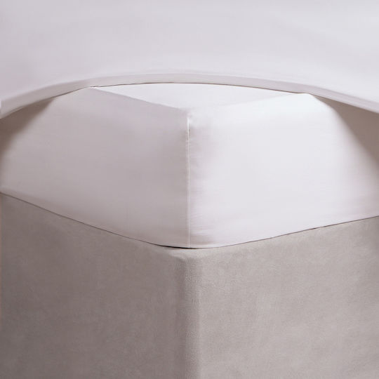 Σεντόνι Ξενοδοχείου Λάστιχο 90x200+35cm Λευκό 52% Βαμβάκι 48% Polyester 144tc Sidirela E-121-12
