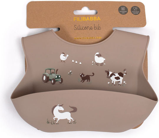 Filibabba Waterproof Bib Silicone with Button