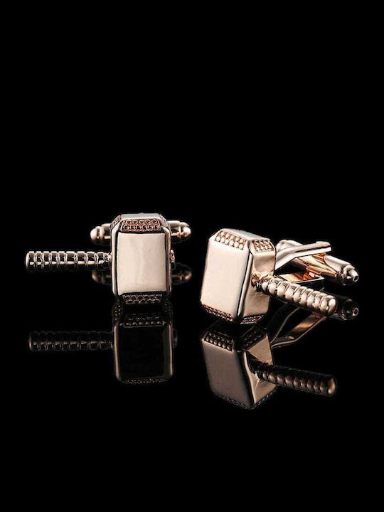 Ανδρικά Μανικετόκουμπα Original Men's Fashion Ατσάλι Rose Gold Σφυριά Του Thor