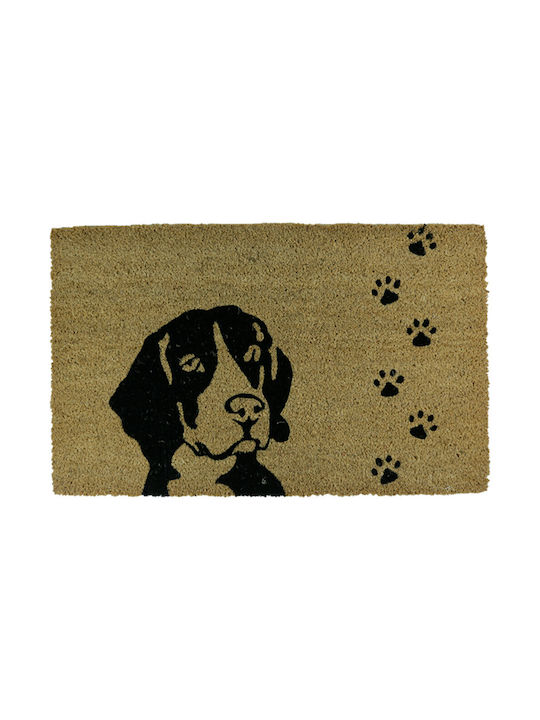 Coconut Fiber Entrance Mat Dog Tracks Sl8591 45x75 San Lorentzo 8591