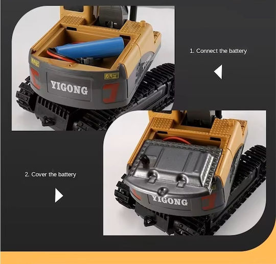 Jiahua Teleghidat Excavator Galben