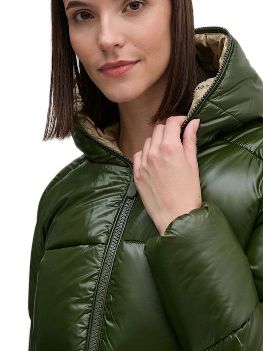 Scurtă Jachetă de femei Puffer Pine Green