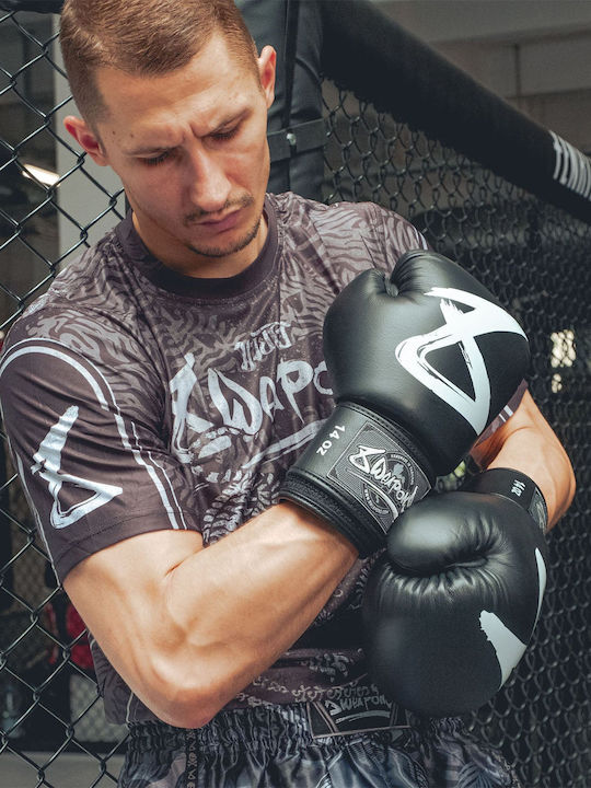 8 Weapons Ανδρική Κοντομάνικη Μπλούζα 8180003 για MMA / Muay Thai Μαύρη