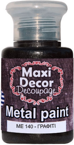 Maxi Decor Metallic Decoupage 130 ml mit 140 Graphit