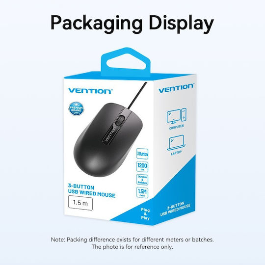 Vention KTABG Mouse Cu Fir Negru