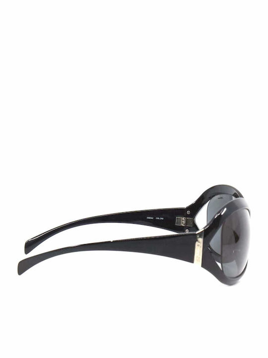 Sting Women's Sunglasses with Black Plastic Frame and Black Lens SS6342 Z42