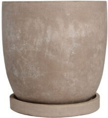 Harmony Γλάστρα Πήλινη Taupe 43x43x43εκ.