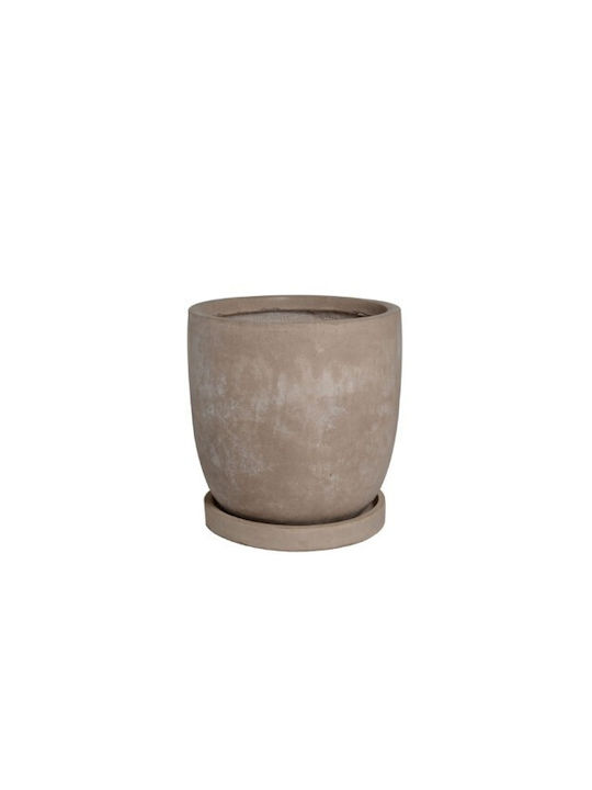 Harmony Pot Ceramic Taupe 43x43x43cm.