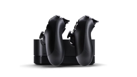 Sony Dualshock 4 Charging Station Βάση για 2 χειριστήρια PS4 UK PLUG Μαύρη 711719230779