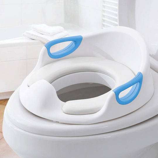 Zafit Toddler Toilet Seat White with Handles & Cushion