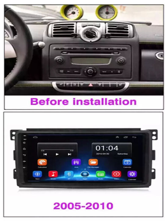 Ηχοσύστημα Αυτοκινήτου για Smart ForTwo 2007-2010 (Bluetooth/USB/WiFi/GPS/Apple-Carplay/Android-Auto) με Οθόνη Αφής 9"