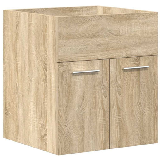 vidaXL Countertop with Sink L41xW38.5xH46cm Sonoma Oak