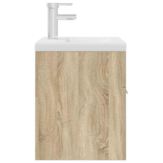 vidaXL Countertop with Sink L41xW38.5xH46cm Sonoma Oak