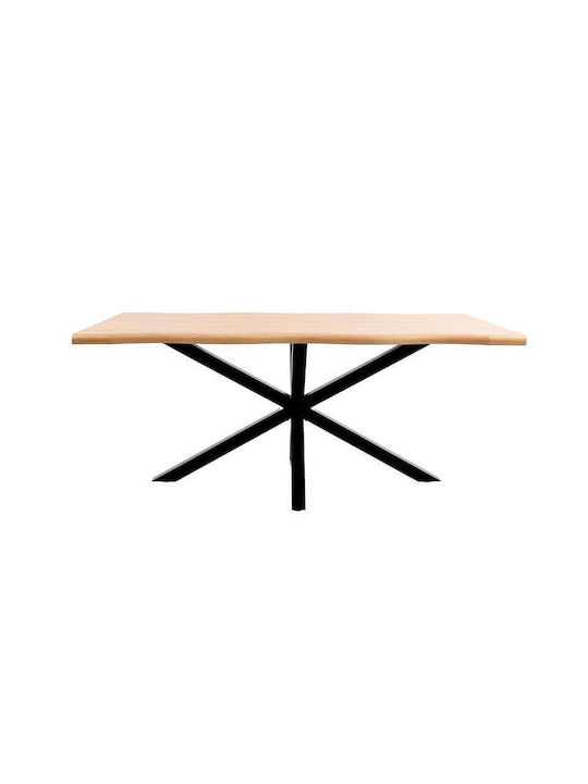 Masă de sufragerie Fylliana 23c Culoare Stejar Natural 180x90x75cm