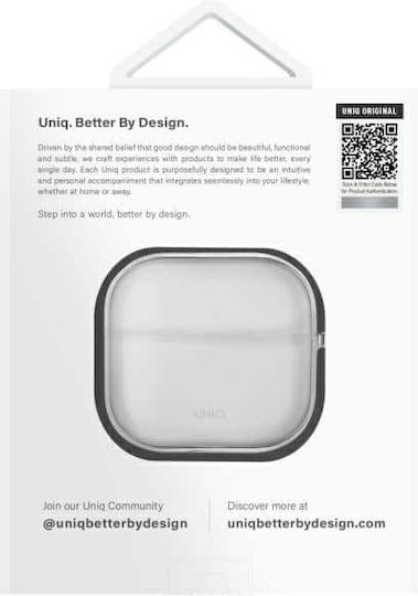 Uniq Glase Case Silicone in Transparent color for Apple AirPods 4