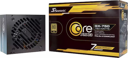 Seasonic Core GX ATX 3 (2024) 750W Black Computer Power Supply Full Modular 80 Plus Gold