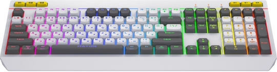 HATOR Icefall Gaming Tastatură Mecanică cu iluminare RGB (Engleză US) Alb