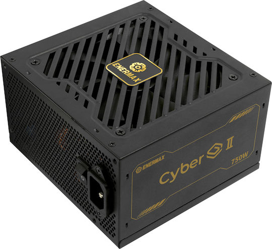 Enermax CyberG II 750W Black Computer Power Supply Full Wired 80 Plus Gold