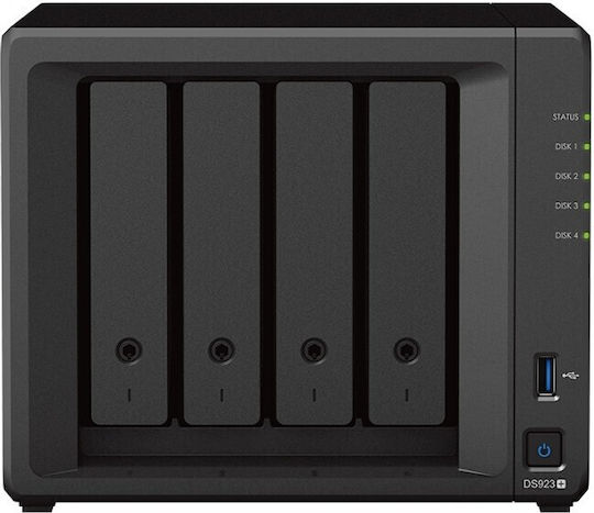 Synology Diskstation DS923+ & 2x 8TB HAT3310-8T NAS with 4 slots for HDD/M.2/SSD and 2 Ethernet ports