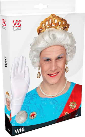 Queen Carnival Wig Straight White