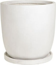 Harmony Pot Ceramic Grey Light 43x43x43cm.