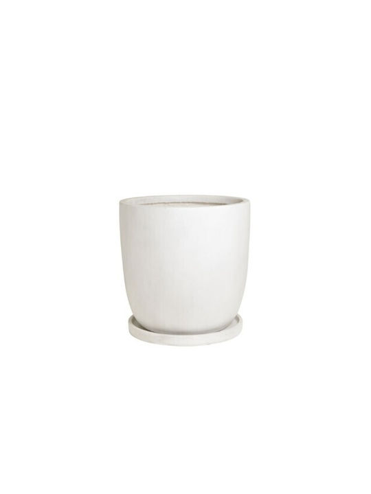 Harmony Pot Ceramic Grey Light 35x35x34cm.